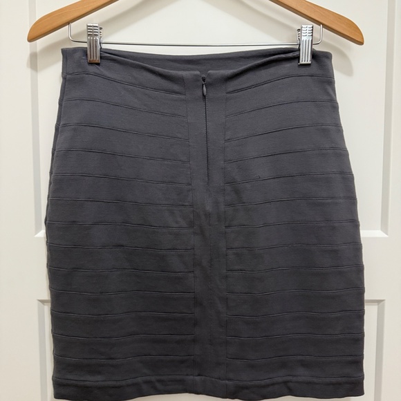 Express Bandage Knit Pencil Skirt Charcoal Rayon - Picture 7 of 12